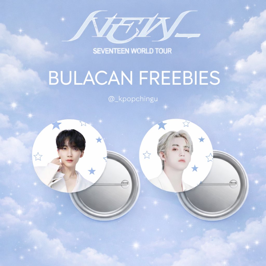 _kpopchingu's tweet photo. Updated Concert Freebies 💕

Seventeen New_ in Bulacan 
fansupport by: @_kpopchingu 💎

- 1:1 
- free candies 
- onsite trades only 
- like &amp; rt 
- limited pcs only 🥹 
- all members available for the pins 

#SEVENTEEN_NEW_IN_BULACAN 
#seventeen 
#NEW_BULACAN https://t.co/OhU8tWLIOP