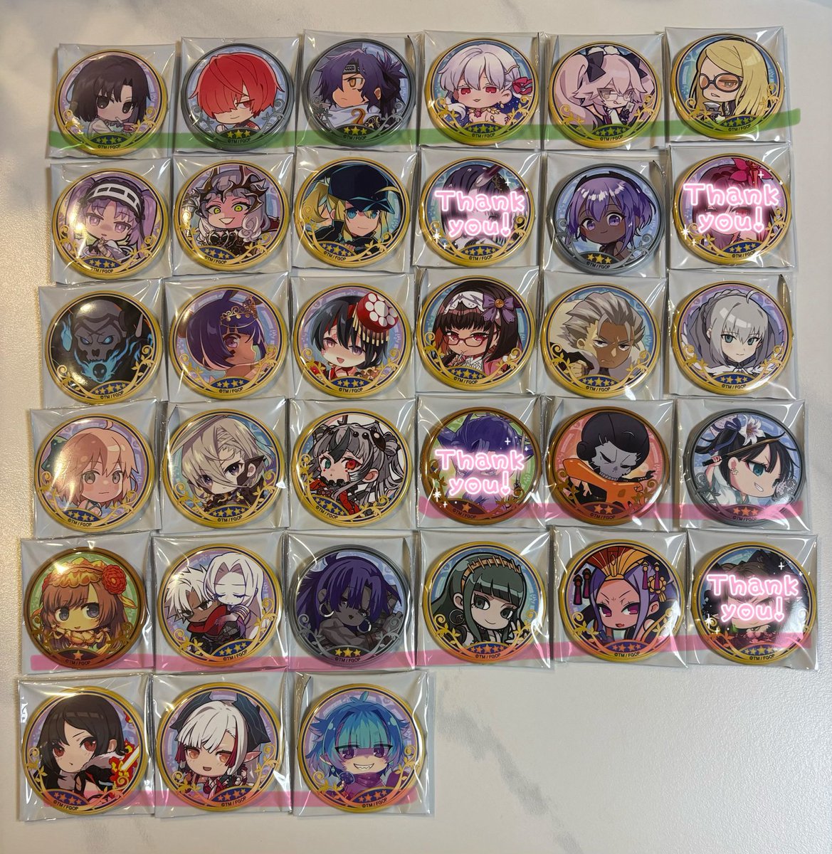 交換/譲渡】 FGO 最終再臨展 SD ミニキャラ缶バッジ アサシン 殺 譲 式