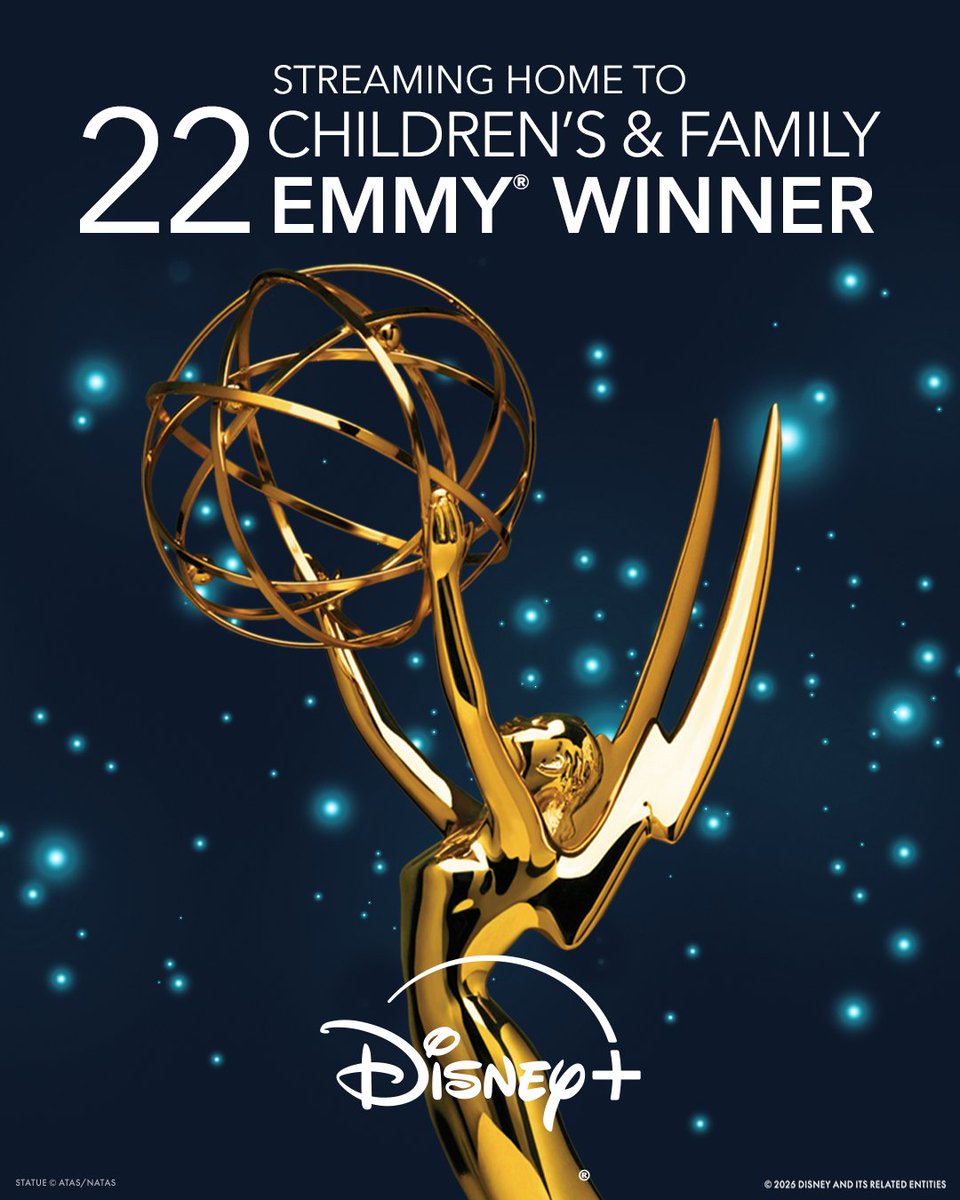 DisneyPlus's tweet photo. Congratulations to all 22 of our Children's and Family Emmy® winners! All of these and more are now streaming on Disney+ and Hulu on Disney+ for bundle subscribers. https://t.co/m9a77TjQXh