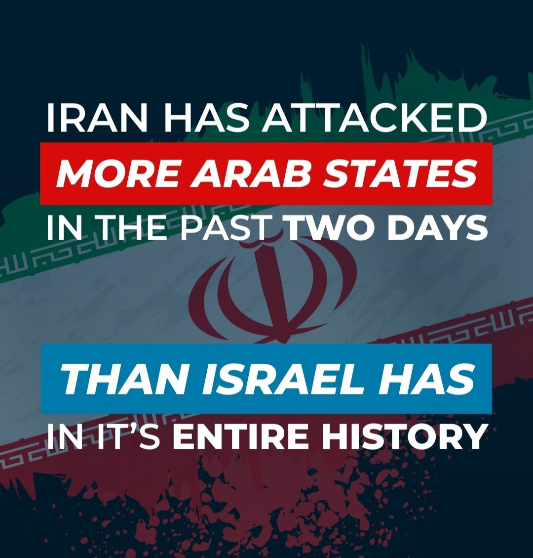 tony_tawkk's tweet photo. #إيران هاجمت دول عربيّة بآخر يومين أكتر ما #إسرائيل هاجمت بكلّ تاريخا 

#تعلّموا_من_العدو 😉 https://t.co/ogqx1b4als