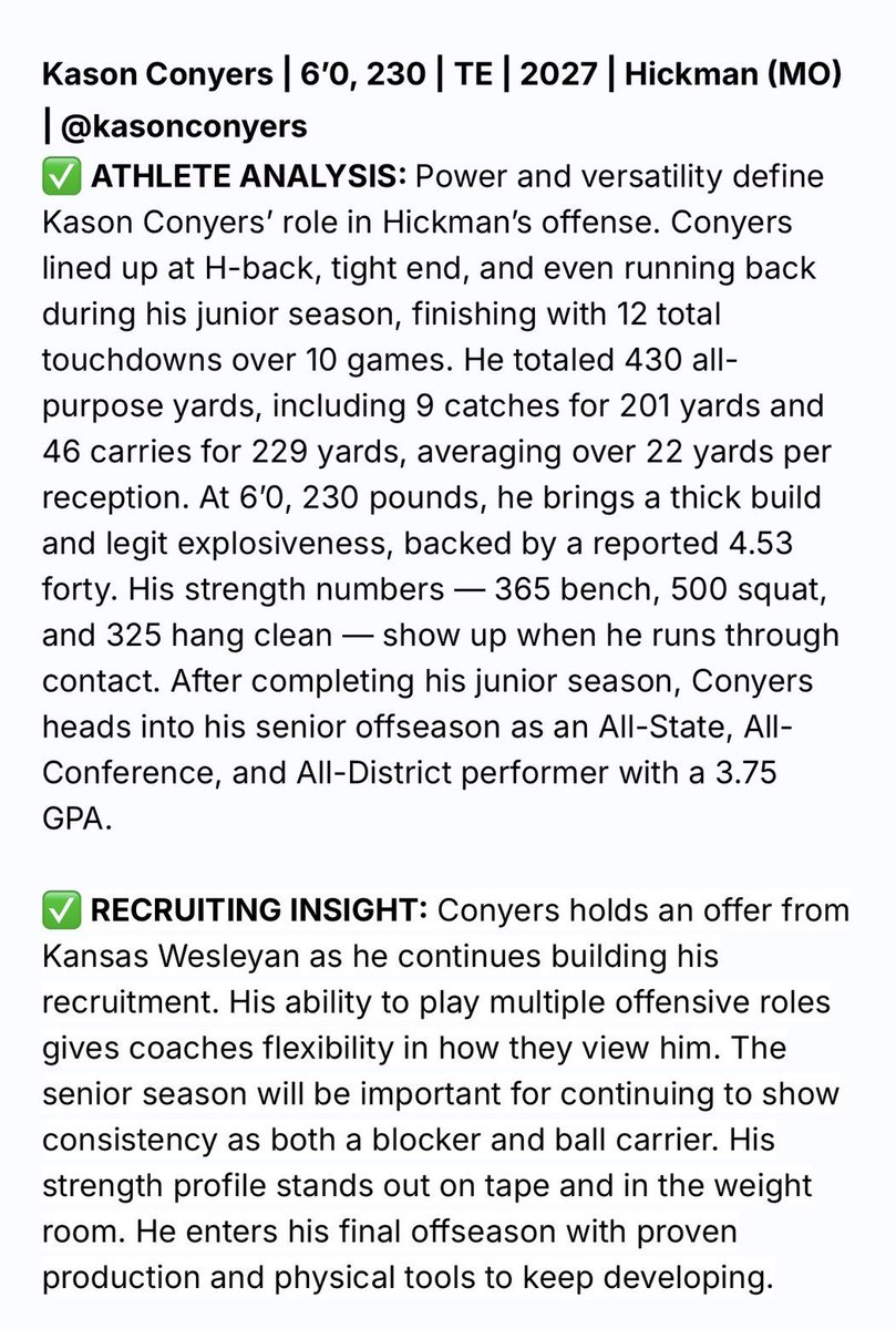 Kason Conyers tweet media