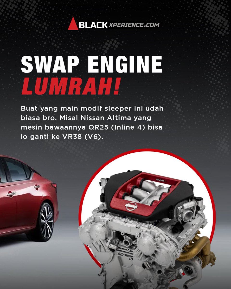 blackxperience's tweet image. Kok looks mobilnya biasa aja sih, apa yang dimodif? 🤔

Bisa jadi mobilnya itu dimodif, tapi main ke “sleeper” bro!!

Apa sih modif sleeper atau sleeper build? Gas langsung geser aja slidesnya 😎💤

#BlackXperience #CarMods #SleeperCars #SleeperBuild