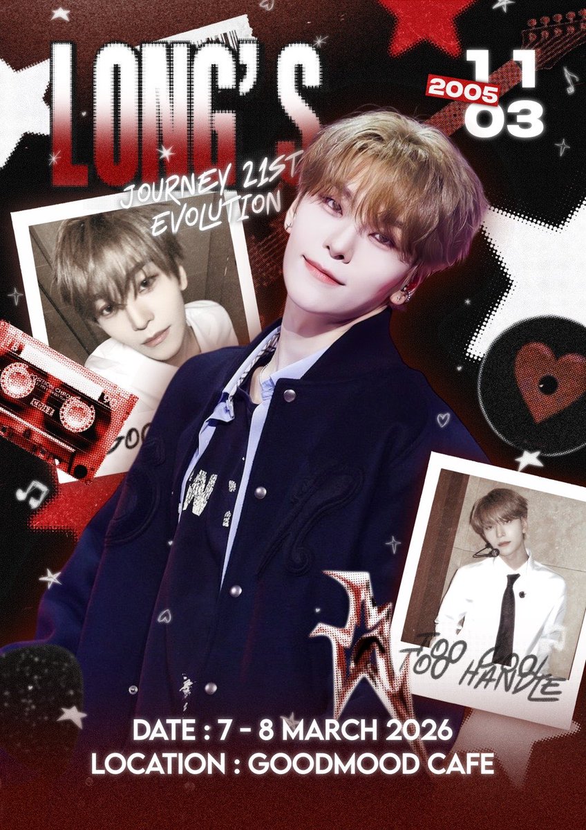 goodmoodcafe_'s tweet photo. ꔛ ꕤ 𓈒 𓂂𓏸 𝙓𝙞𝙣𝙡𝙤𝙣𝙜 𝘽𝙞𝙧𝙩𝙝𝙙𝙖𝙮 𝙘𝙖𝙛𝙚  𓈒 𓂂𓏸  ꕤ ꔛ
#𝙇𝙤𝙣𝙜𝙨𝙅𝙤𝙪𝙧𝙣𝙚𝙮 :𝟮𝟭𝙨𝙩 𝙀𝙫𝙤𝙡𝙪𝙩𝙞𝙤𝙣 

￼ 2 FL. GOODMOOD CAFE
￼ 7-8 March 2026

@Xinlongdungeon

#HappyXinlongDay
#Xinlong #ซินหลง  #ALPHADRIVEONE #ALD1 https://t.co/J9rUaQV9w9