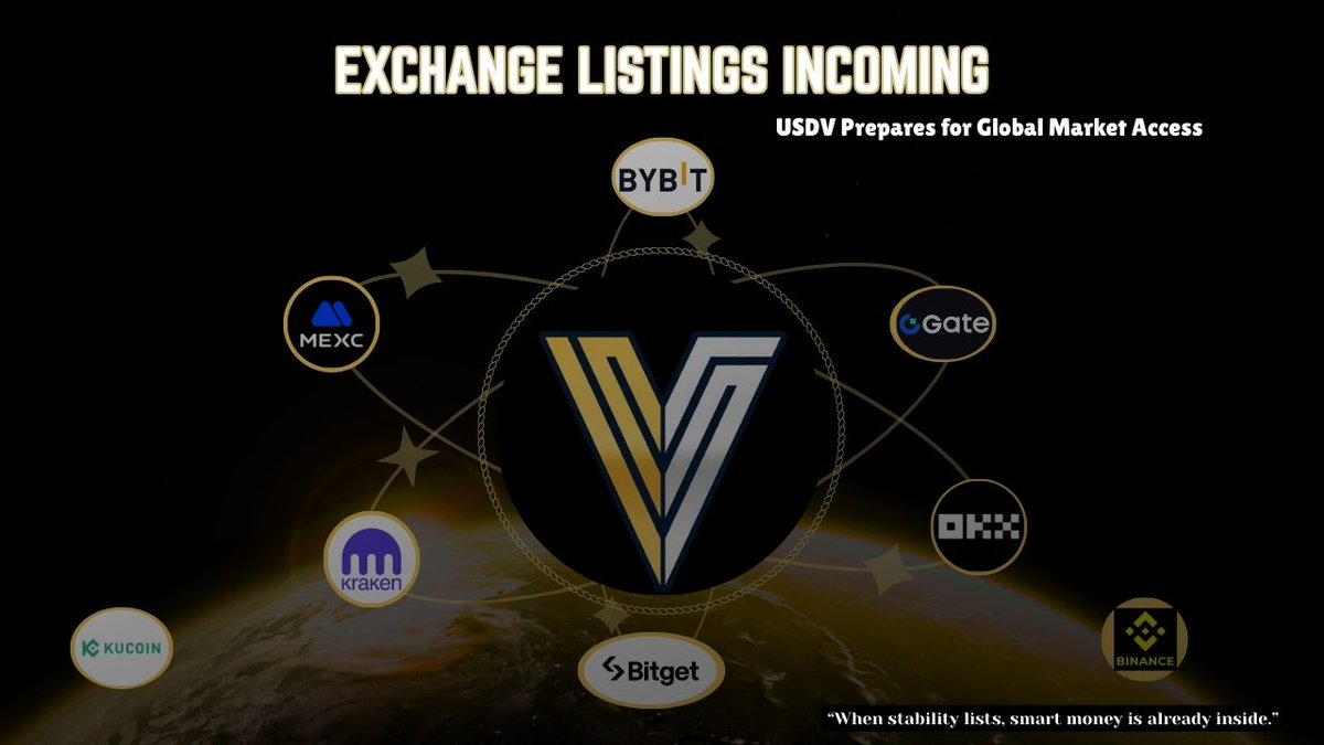 fume_cyclone's tweet image. USDV is preparing for global exchange access.

Presale is live at $0.50, structured to stabilize at $1 post-launch.

This isn’t about hype.
It’s about positioning before liquidity expands.
When stability lists, early conviction wins. 🌍🚀

@usdvofficial #CryptoRevolution