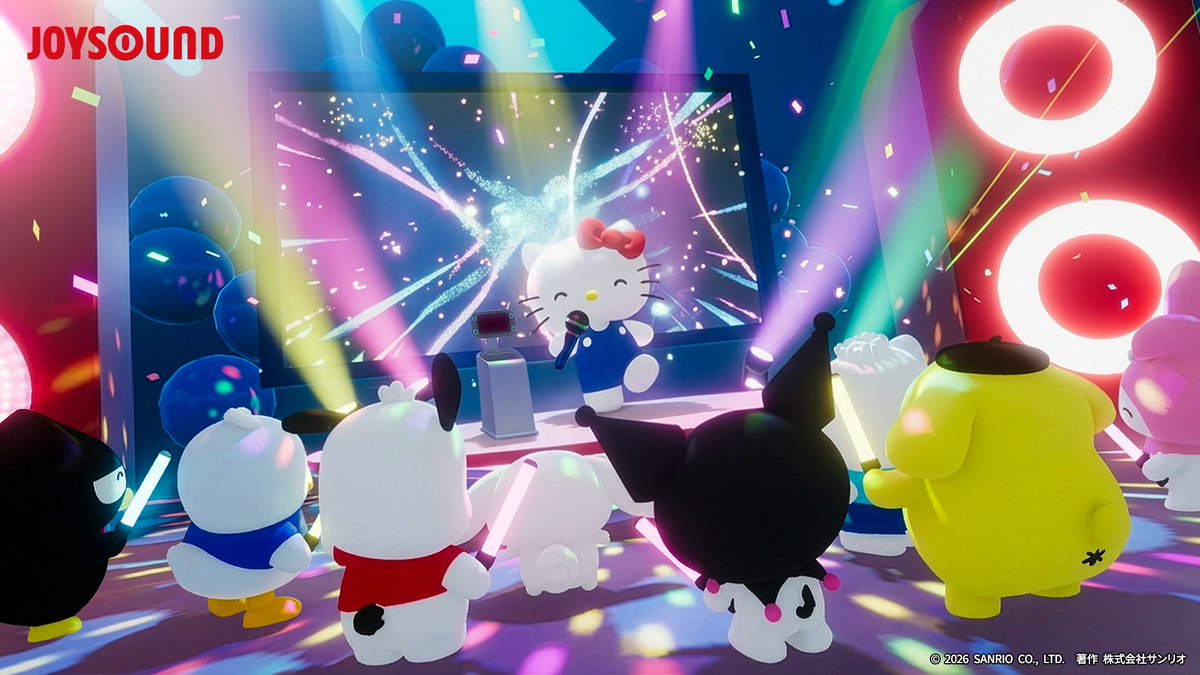 SANRIO_Vfes's tweet photo. ／
楽曲追加！
#バーチャルピューロ でカラオケしよう🎤✨
＼
 「バーチャルピューロカラオケ powered by JOYSOUND」に人気のカラオケ曲が新たにラインナップ入りするよ🎵

もっとたくさんの人がカラオケを楽しめる、さらに盛り上がる空間へとパワーアップ🌈
みんなで歌って、もっと思い出をつくろう🎤💫
 
#バーチャルピューロ
#サンリオVfes