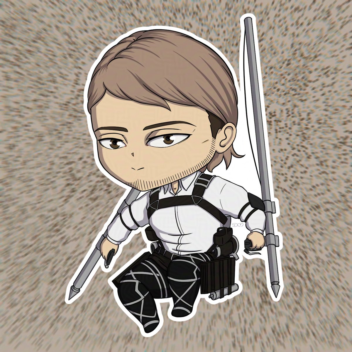 Jean Kirschtein S4 Chibi art. 

I'm taking requests! Preference for rare characters or rare versions of characters (Doesn't have to be AoT)