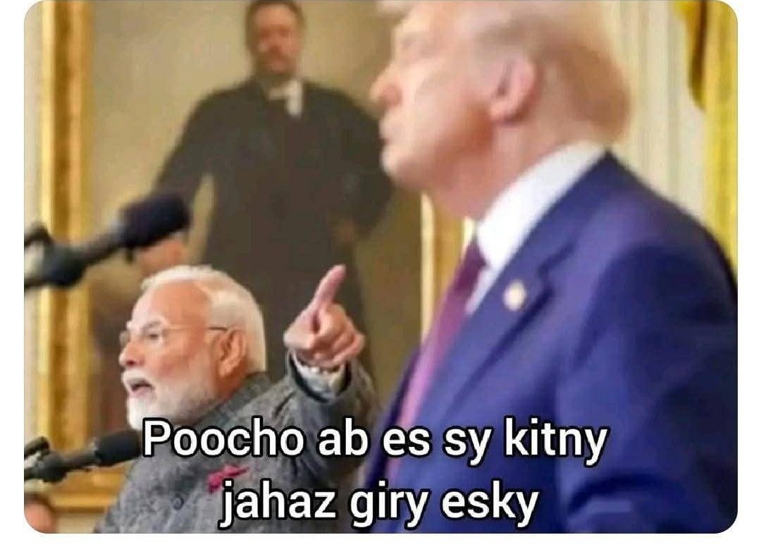 Meanwhile Modi ji in white House 😅