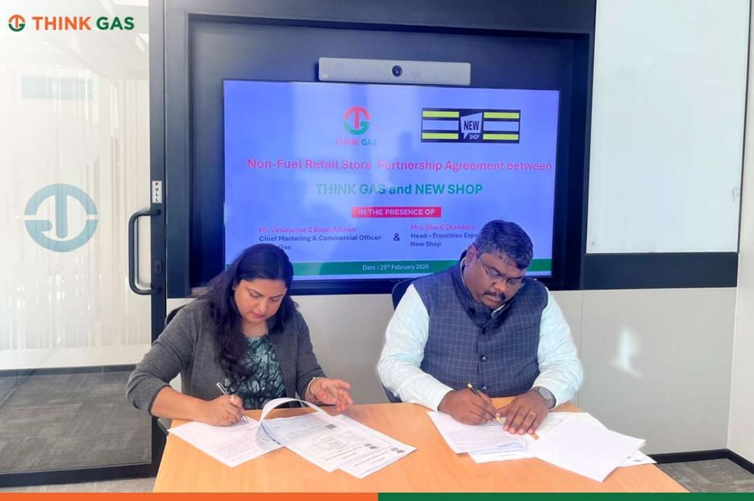 THINKGasIndia's tweet photo. THINK Gas has signed a strategic MoU with New Shop to introduce 24x7 convenience retail stores across our branded stations in authorised Geographical Areas.
This partnership strengthens our Non Fuel Retail ecosystem by transforming our forecourts into vibrant mobility hubs that offer more than clean energy.
With modern convenience retail, we aim to enhance customer experience, increase footfall, create additional revenue opportunities for dealer partners and improve long term station profitability.
At THINK Gas, we believe Non Fuel is the theme of the hour as we build future ready, customer centric energy infrastructure.
#THINKGas #NewShop #NonFuelRetail #MobilityHubs #CustomerExperience