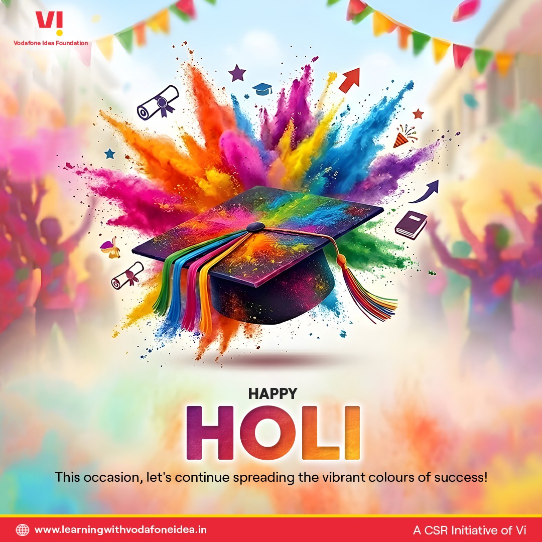 Wishing you a vibrant and joyful Holi, filled with colour, confidence, and new possibilities. Let’s celebrate a festival where colours symbolize growth, aspirations, and the power of education to shape tomorrow.

Happy Holi!