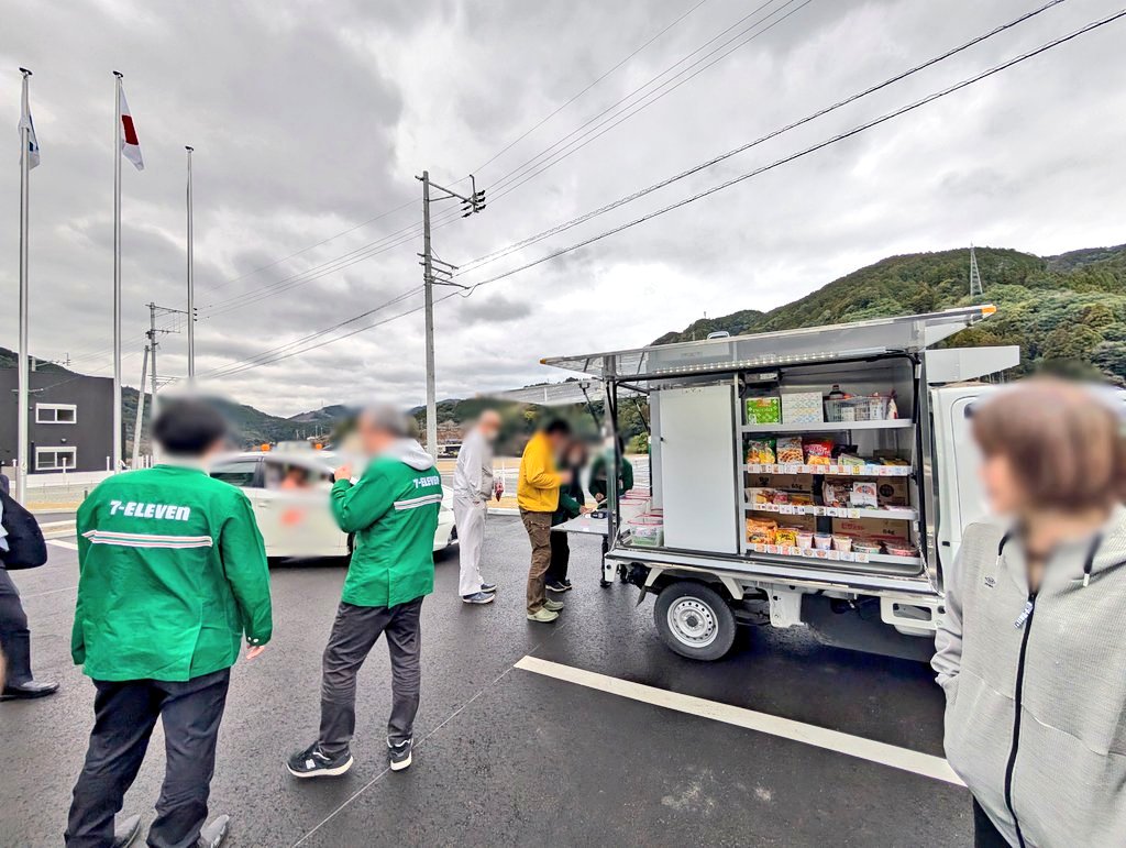 コンビニ無しタウン坂本町に、セブンイレブンの出張販売が！ 今日開所