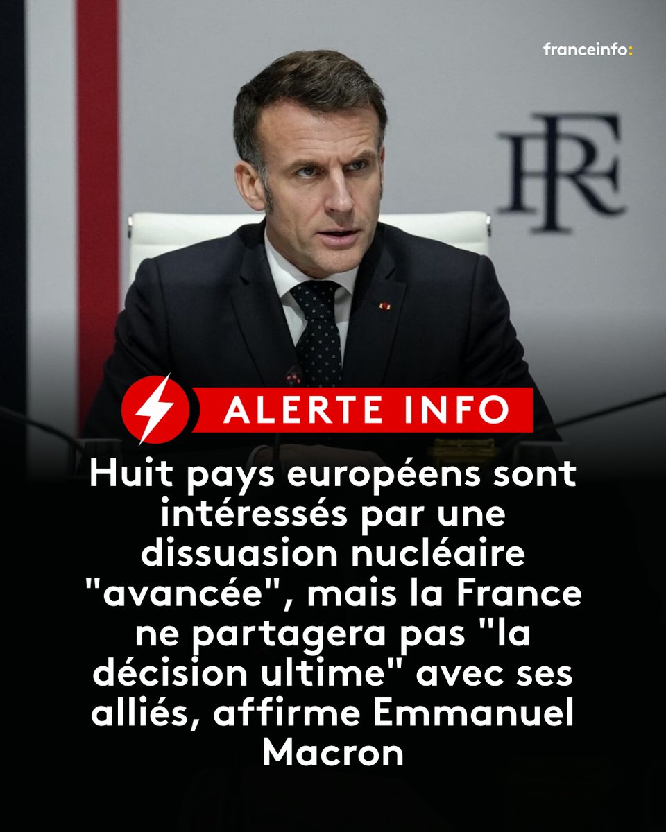 C'est clair, c'est net, c'est la dissuasion française avancée.