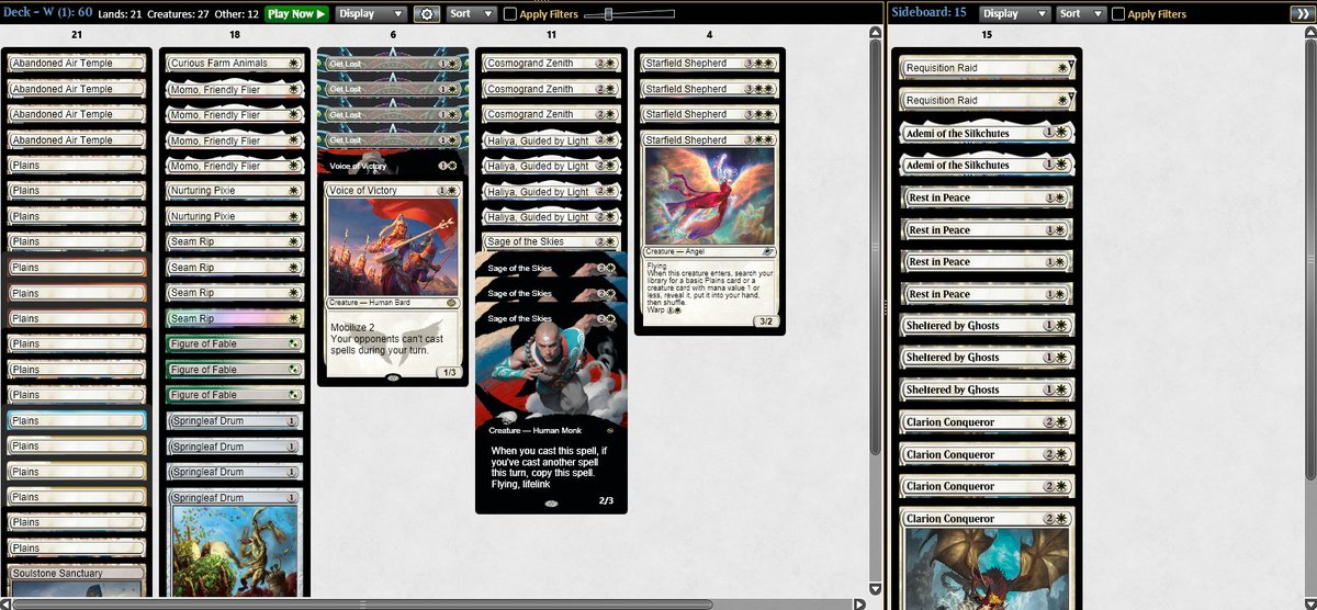 SCIPIOS1's tweet photo. Won the last Standard Challenge (No Splits!) before the TMNT 
Just Netdecked walshi4life's Mono White Momo.
I never thought this is good deck, but very powerful in this meta. 
I really looking forward to next weekends Regional Qualifier. Good lucks! 
MU in reply
@fireshoes https://t.co/FsFaguYO7B