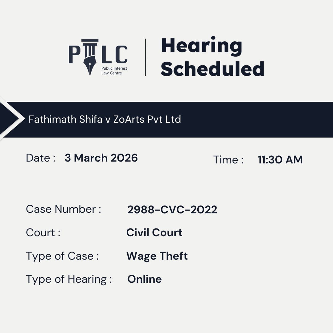 Public Interest Law Centre tweet media