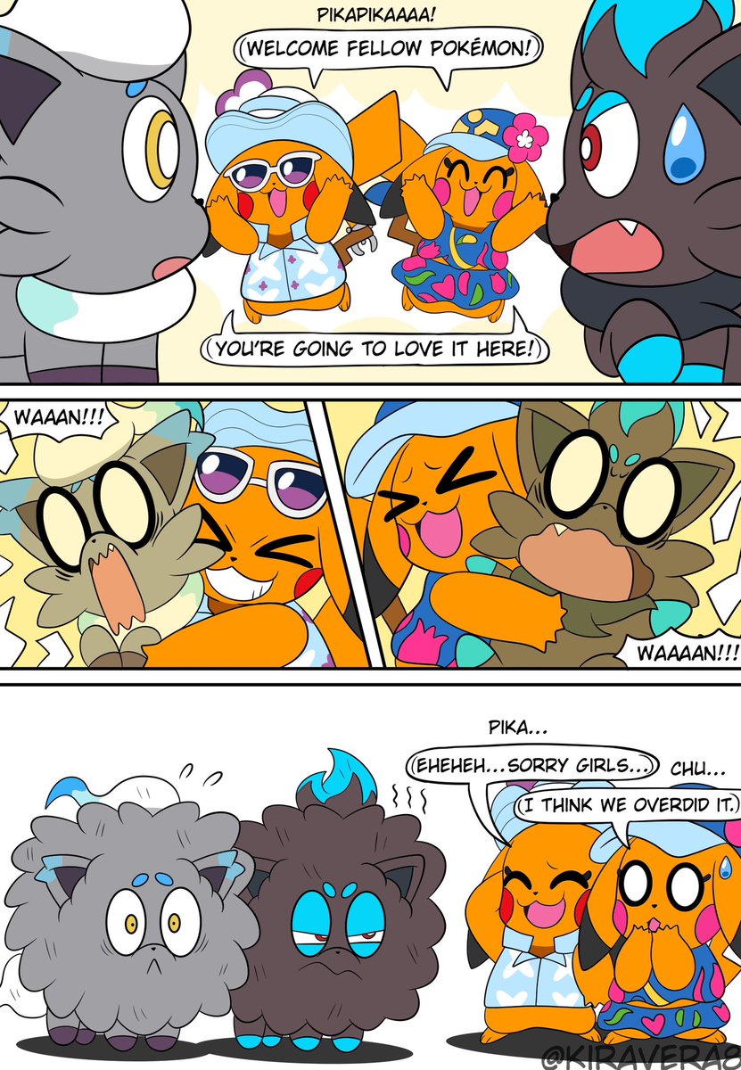 welcoming Zors to absolute paradise! (they’ll be okay) #PokemonWindsWaves