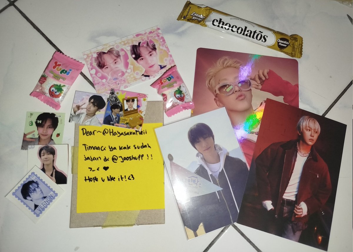 HayasakaMeii's tweet photo. kakk @jooshupp terimakasih yaaww eisa dan maung nya sudah sampai 💕 banyak freebies nya juga + dikasih bonus seungkwan hbd🥹 gus nya langsung aku taruh di casing, thank u soo much kaa🫶🫶 https://t.co/u5Azb4xDKh