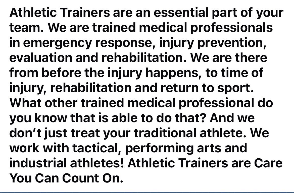 chencrew04's tweet photo. ATs provide Care You Can Count On ⬇️ https://t.co/aFXGekDOCr