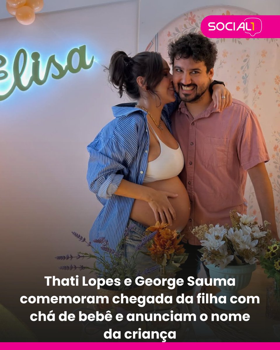 blogsocial1's tweet photo. Thati Lopes e George Sauma fizeram chá de bebê e anunciaram que a filha se chamará Elisa. ✨
Reprodução: Divulgação/Instagram
#ThatiLopes #GeorgeSauma #CháDeBebê #Famosos #Social1 im digital
#digital https://t.co/4EYVogWga8