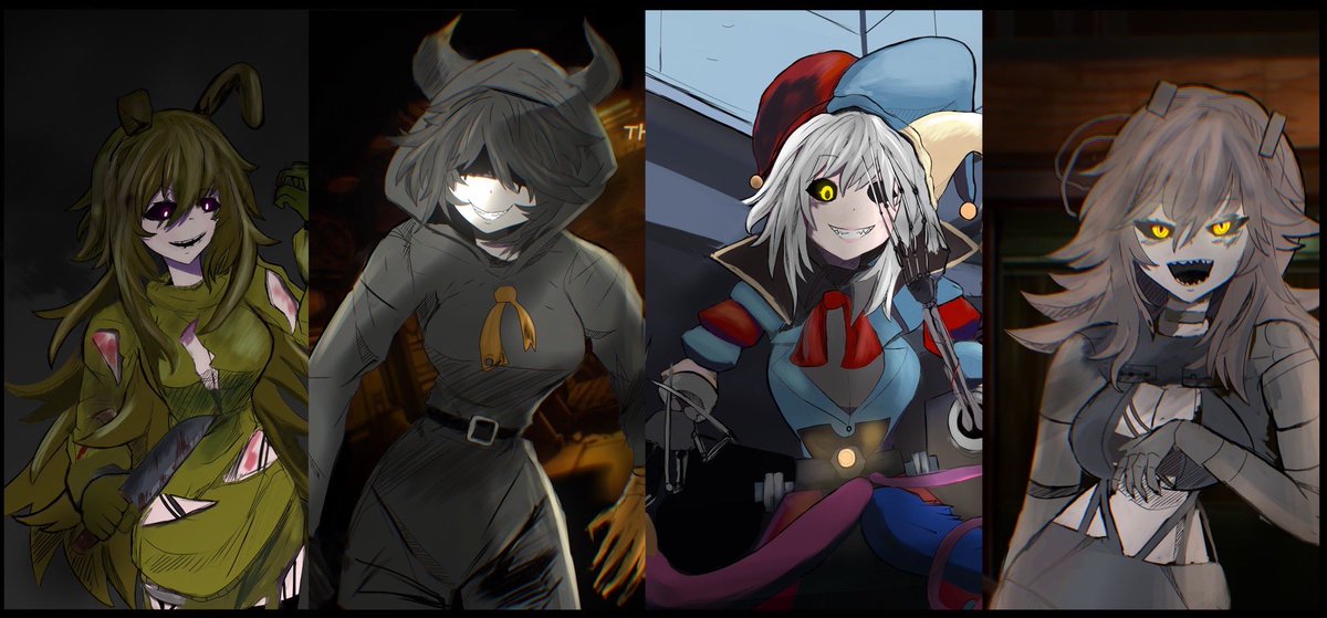 KilTv91237's tweet photo. The main bosses of the games #FANF #PoppyPlaytime #SecretoftheMimic #drawings #art #FiveNightsAtFreeddys #PoppyPlaytimefanart #PoppyPlaytimeChapter5 https://t.co/TFpRi5uI4b