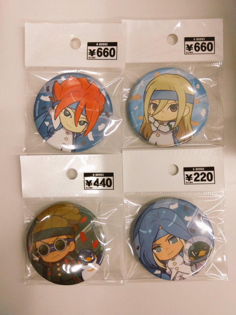 入荷情報】 イナズマイレブン イナイレ 新作 応援団 缶バッジ アクリル