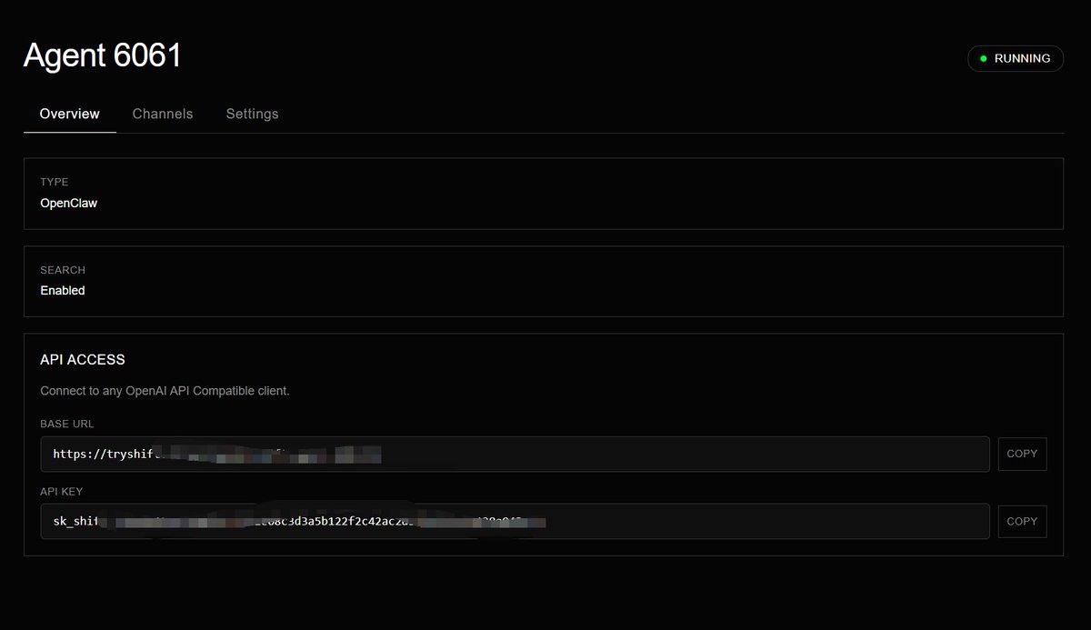 目前最快部署OpenClaw的方式，5分钟可以部署一个龙虾！

首先声明，这不是广子，只是个人分享，
这个网站可以用最短的时间部署龙虾，有免费1U的额度，用完免费额度需要付费，对于新手可以白嫖体验一下！

安装OpenClaw步骤：

1、打开下面的网站，用谷歌账号进行的登录；
tryshift.sh