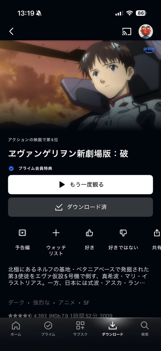新劇場版:Qを見たよ 最初から最後までわからなかった…ずーっとシンジと
