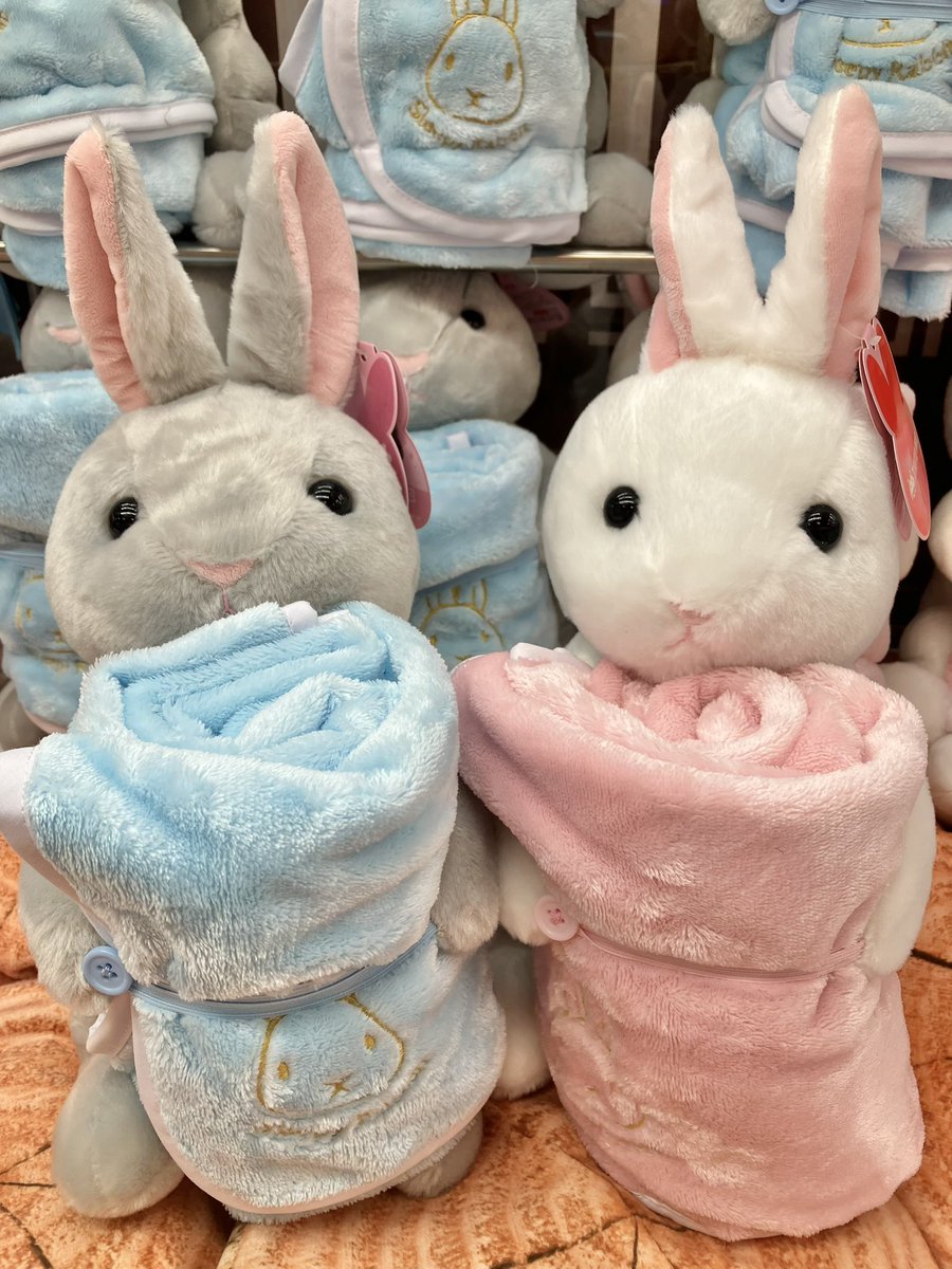 プライズ】新景品🐰いっしょにお昼寝うさぎさん 冷感ブランケット付き