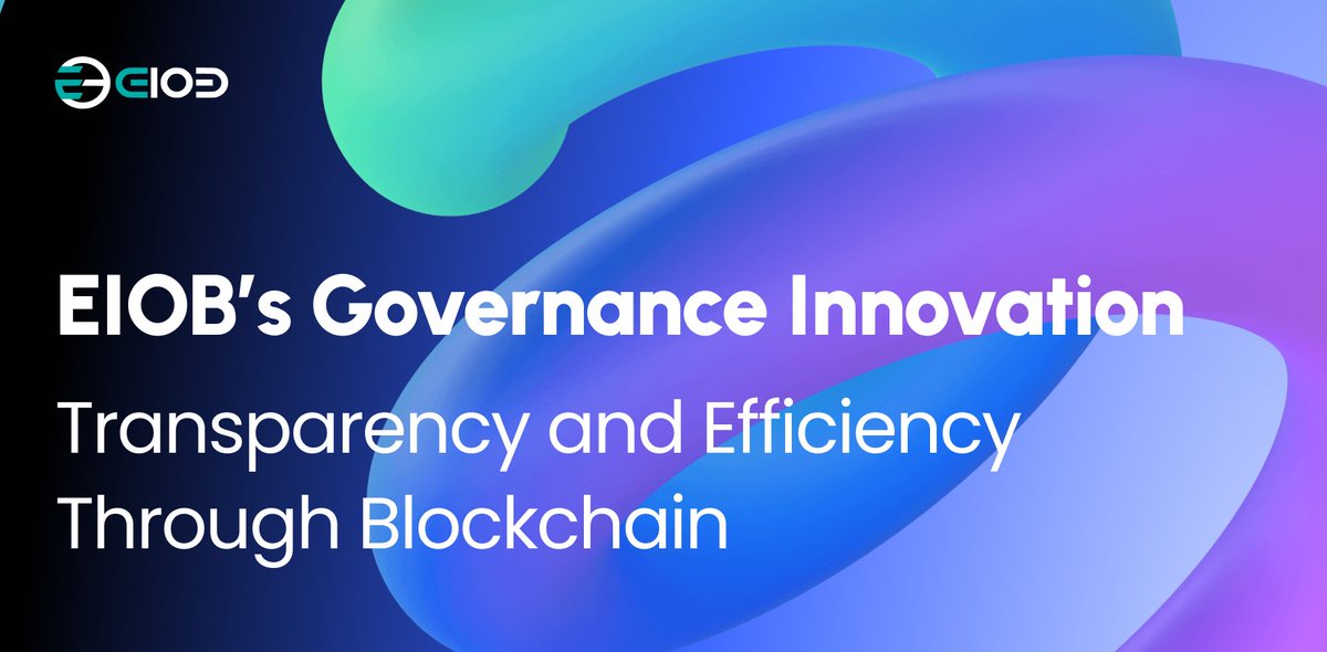 eiobofficial's tweet photo. EIOB’s Governance Innovation: Transparency and Efficiency Through Blockchain 🍏

EIOB is transforming governance by embedding blockchain innovation into the heart of decision-making, delivering systems that are transparent, and accountable. https://t.co/O9tYcRAuiY