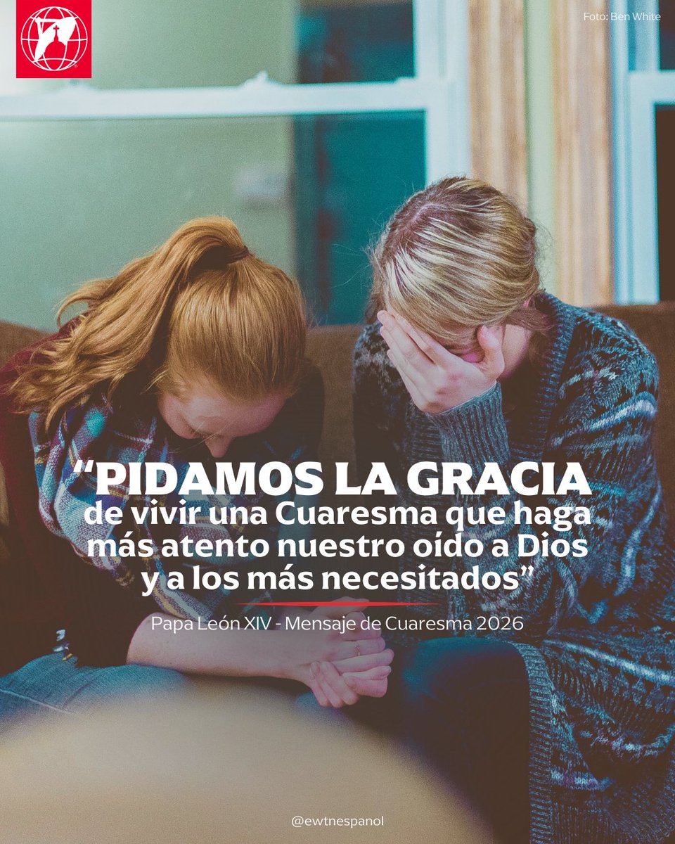 "Queridos hermanos, pidamos la gracia de vivir una Cuaresma que haga más atento nuestro oído a Dios y a los más necesitados. Pidamos la fuerza de un ayuno que alcance también a la lengua, para que disminuyan las palabras que hieren y crezca el espacio para la voz de los demás. Y