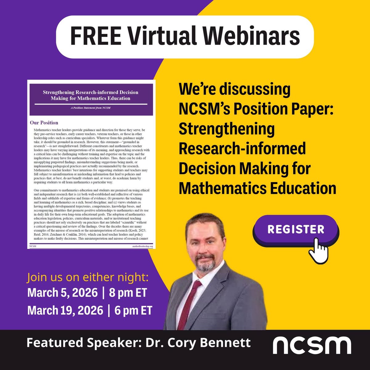 NCSM: Leadership in Mathematics Education tweet media