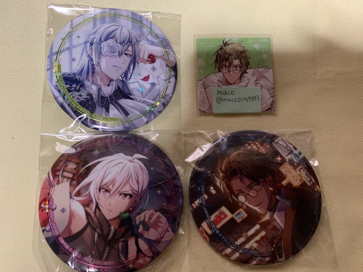 交換 アイドリッシュセブン アイナナ ホログラム缶バッジ Anniversary