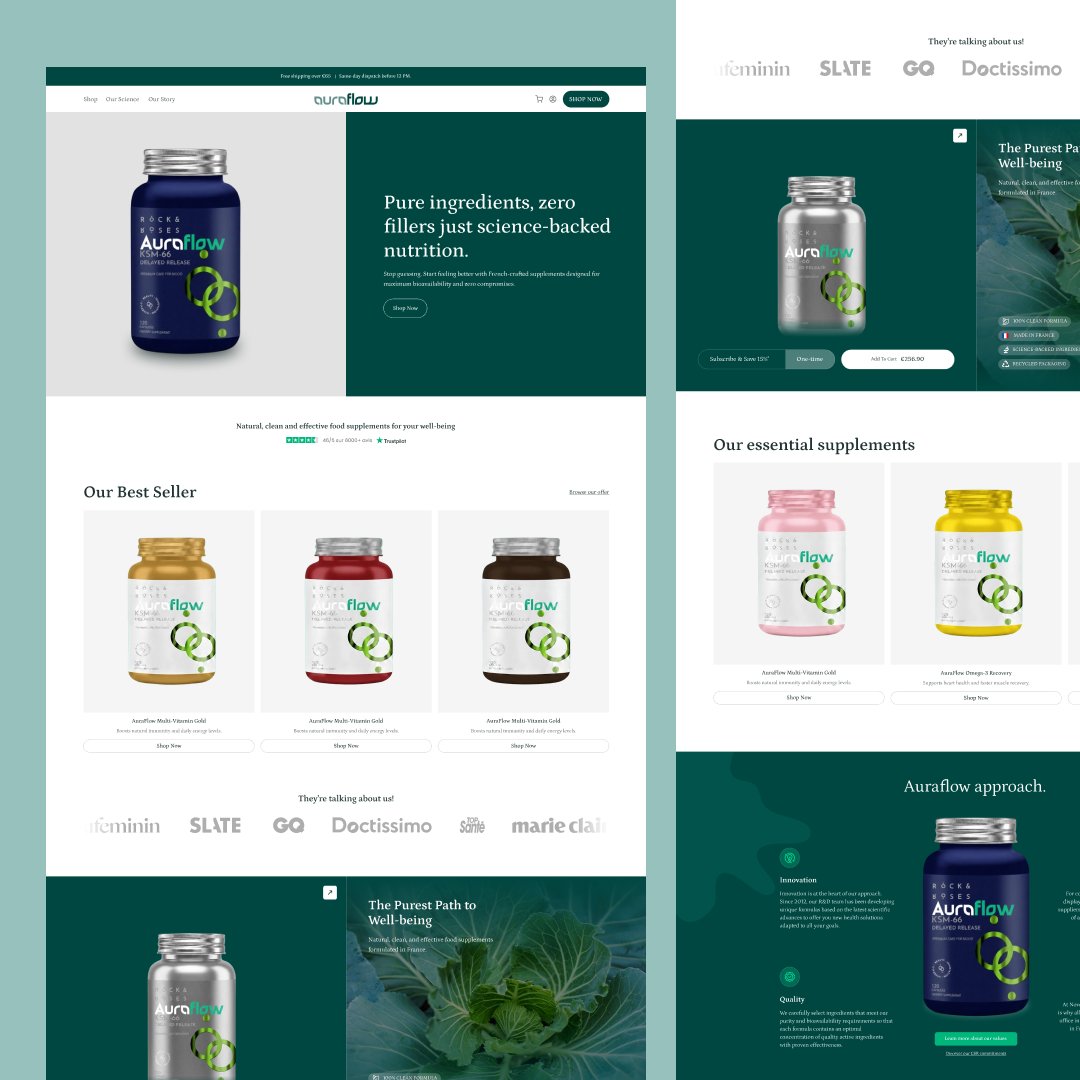 MenhazMd88003's tweet photo. Clean wellness e-commerce UI focused on trust, clarity,and science-backed supplements.Calm visuals and smooth UX enhance the shopping experience. ✨
#ecommerce #DTC #CRO #Replo #productpage #Shopify #WebDesign #Landingpage #Shopifystoredesign #redesign https://t.co/tmtd1PnLTv