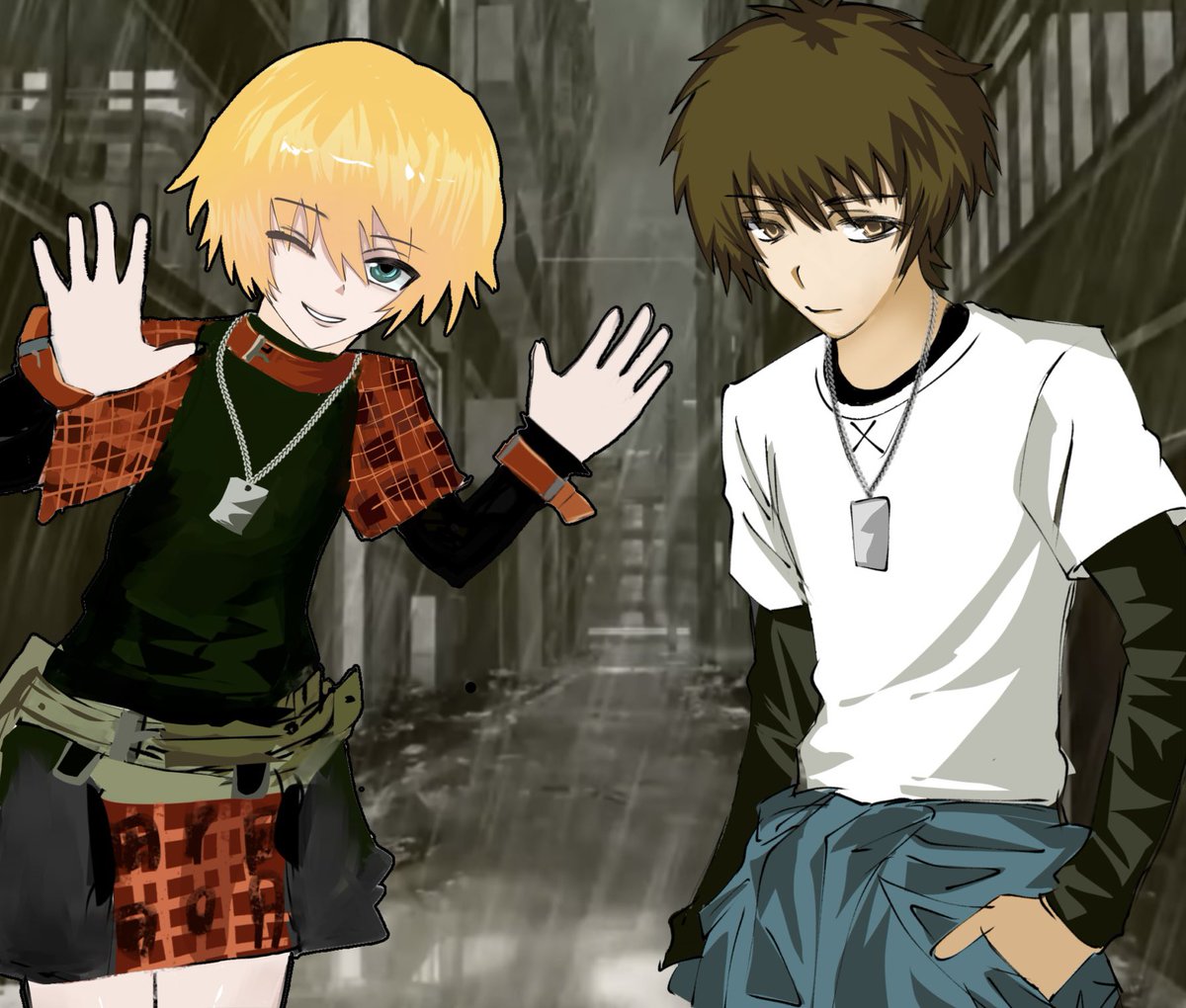 Tokkie_0's tweet image. Hard to choose, right? #togainunochi #咎狗の血 #keisuke #rin