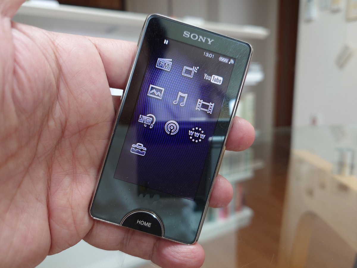 ソニスタ限定モデルのNW-X1060/BI。再びアイスブラックにすることを私