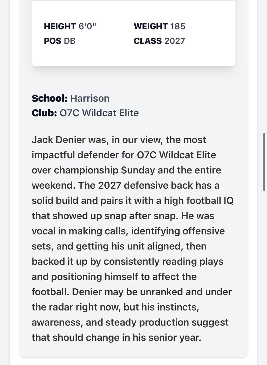 JackDenier's tweet photo. Thank you @PrepRedzoneOH for the write up! Always on the grind‼️ https://t.co/FWckIpR36f