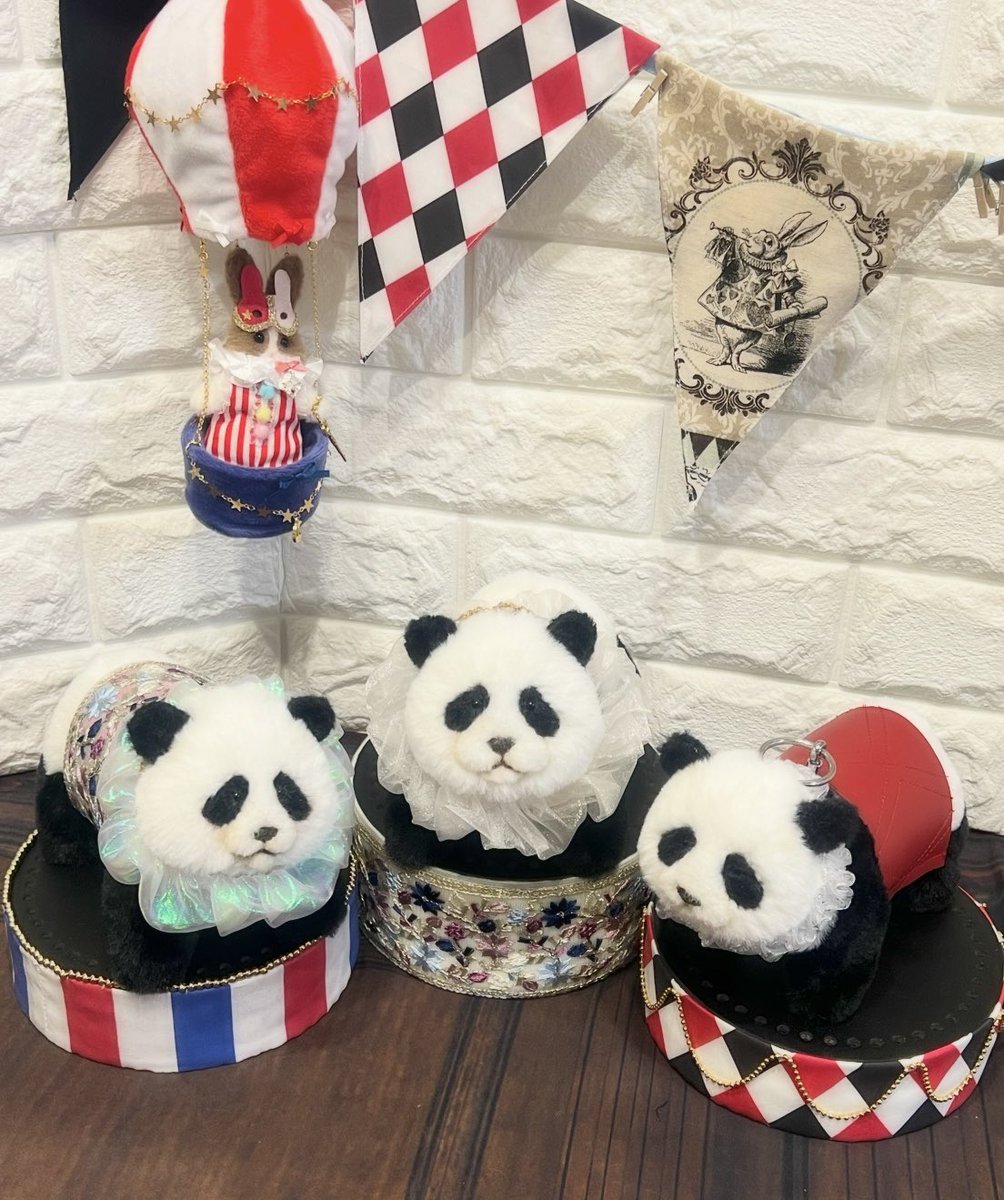 パンダの乗り物は現在3匹出来ています🐼