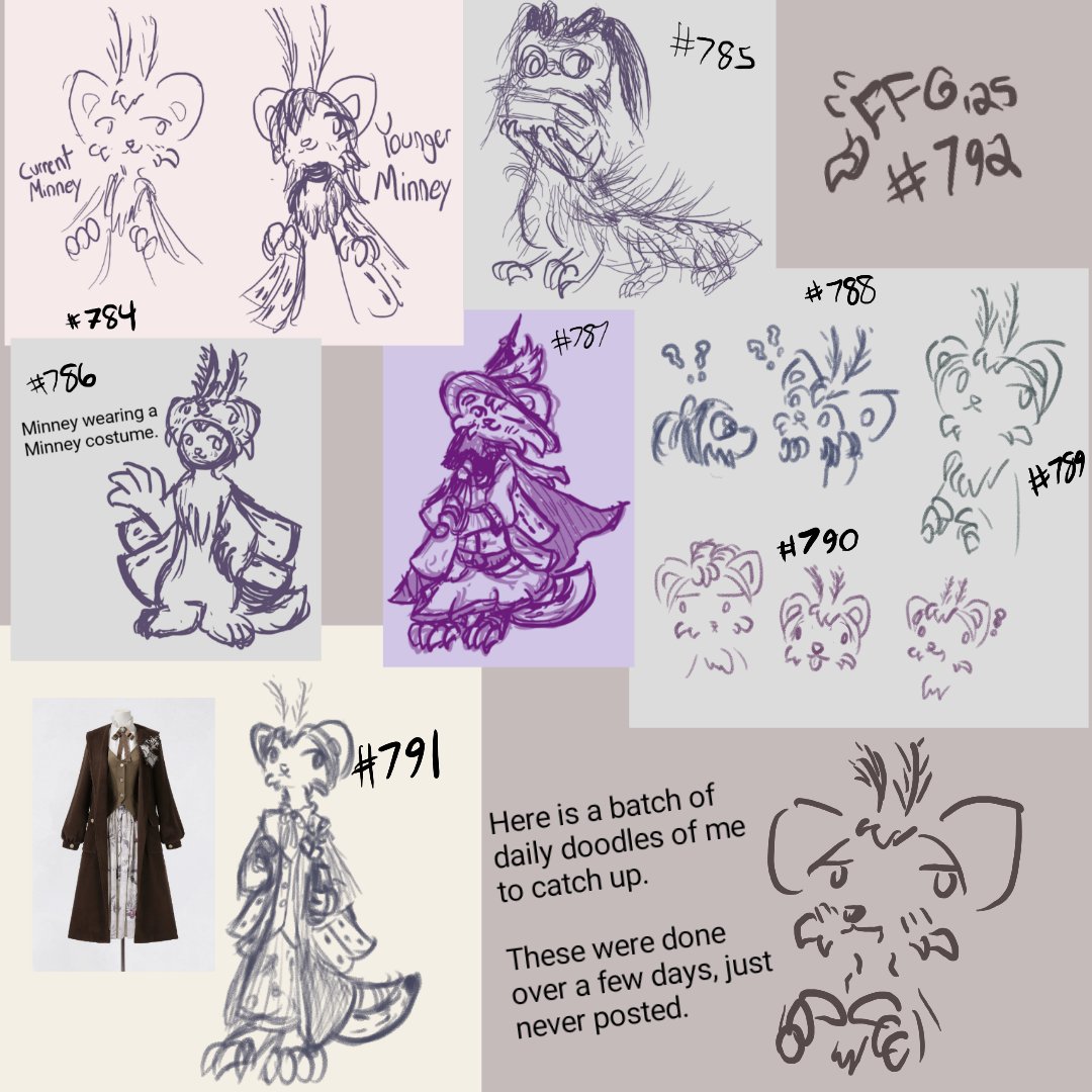 FloralFoxDraws's tweet photo. #FloralFoxDailies 784 - 792 https://t.co/eY1JmaZmMP
