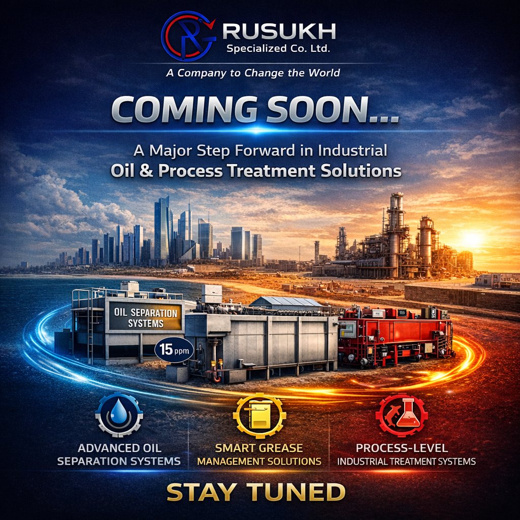 Ramdoungroup's tweet photo. 🚀 Big things are coming.

Advanced Oil Separation.
Smart Grease Systems.
Process-Level Treatment.
Official launch soon.
Stay tuned.
#Rusukh #IndustrialSolutions https://t.co/lCH92WqQzP