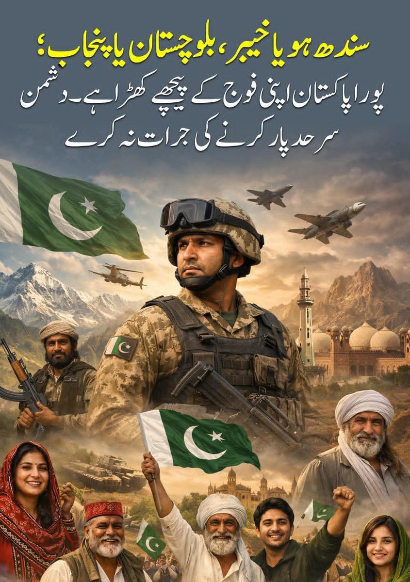 Masoom__kuri's tweet photo. پوری پاکستانی قوم رب ذوالجلال کی قسم افواج پاکستان کے ساتھ ساتھ شانہ بشانہ ڈٹ کر کھڑی ہو چکی ہیں 💯
#UnitedForHarmony
پوری پاکستانی قوم اپنے نوجوان بیٹوں اور بیٹیوں کو عالم اسلام کی فوج میں بھرتی کروانے کی دلی خواہش رکھتی ہیں 💯 

یقین جانیئے صرف ایک اشتہار پاک فوج میں بھرتی کا جب اخبارات میں شائع ہوتا ھے تو اس بھرتی کے مقام پر بہت لمبی قطاریں بتاتی ہیں پاکستانی مسلمان نوجوان کتنا ❤️ دل سے پاک فوج سے محبت کرتیں ہیں اور فوج میں شامل ہونے کے لیے کتنے بے چین ہیں 💯

افواج پاکستان کے افسران و جوان میری اس تحریر کی تصدیق بھی کریں گے کہ واقعی بھرتی کے مقام پر  لمبی قطاریں لگی ہوتی ہیں  

اور فوج میں بھرتی کی خواہش رکھنے والوں کا جذبہ قابل دید ہوتا ھے اور بھرتی کے مقام پر خاکی وردی میں ملبوس کھڑے فوجیوں کو حسرت بھری نگاہوں سے دیکھتے ہیں

اور دل میں خواہش رکھتیں ہیں کہ میں کب خاکی وردی زیب تن کر کے اپنے گھر پر شہید ہو کر جاوں گا ۔۔ فوج میں بھرتی ہونے سے قبل جب شہید ہونے کی خواہش جذبہ  ہوتا ہیں 

تو ایسی فوج کو دنیا کی کوئی بھی طاقت کمزور یا نقصان نہیں پہنچا سکتی ہیں

پوری دنیا کو بہت اچھی طرح سے پتہ چل چکا ہے کہ پاکستانی فوج عالم اسلام کی فوج بن چکی ہیں اسی لیے پاکستان کی ہاں میں ہاں اور نہ میں نہ ہو رہی ھے

🇵🇰 پاک فوج زندہ باد 🇵🇰
پاکستانی نوجوان زندہ باد 
پاکستانی قوم زندہ باد