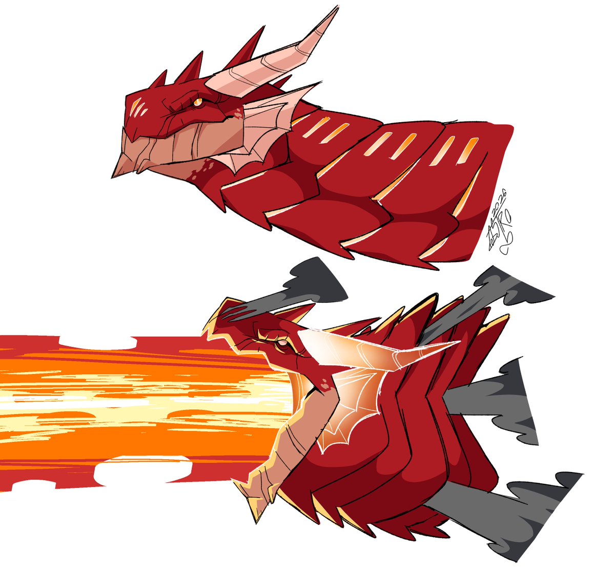 AstroInfinite_'s tweet photo. Dragon sketch https://t.co/huUdLn7tRQ