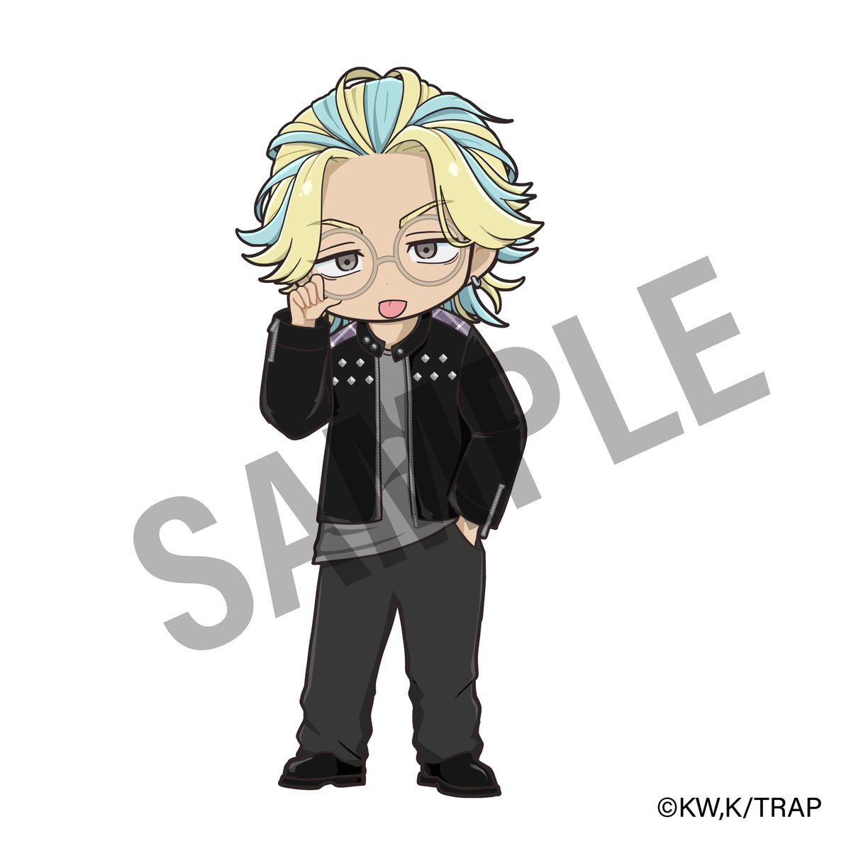 【ミニキャラ】

灰谷蘭・竜胆のライダースジャケットはシルバーのスタッズ入り！

ライダースが派手な分、インナーはシンプルに抑えました。

大人のお洒落が際立つコーディネートです！

＃東リベ江の島ミッション