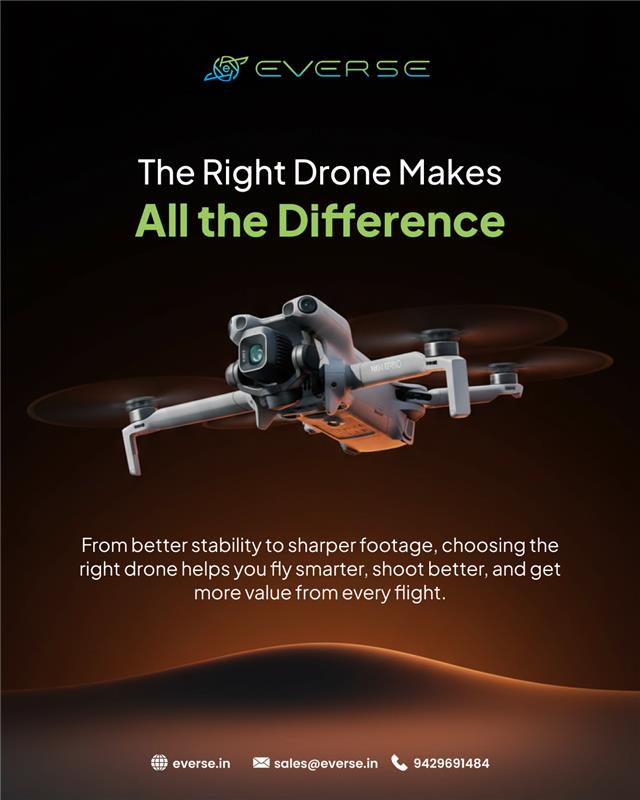 eVerse_in's tweet photo. The right drone makes all the difference. 
Better stability.
Sharper footage.
Smarter performance.
Choosing the right drone helps you fly smarter and get more value from every mission.
Find the right fit with eVerse.
https://t.co/nsI1aIF56g
9429691484
#DroneTechnology #UAV https://t.co/aUW0n71sD2