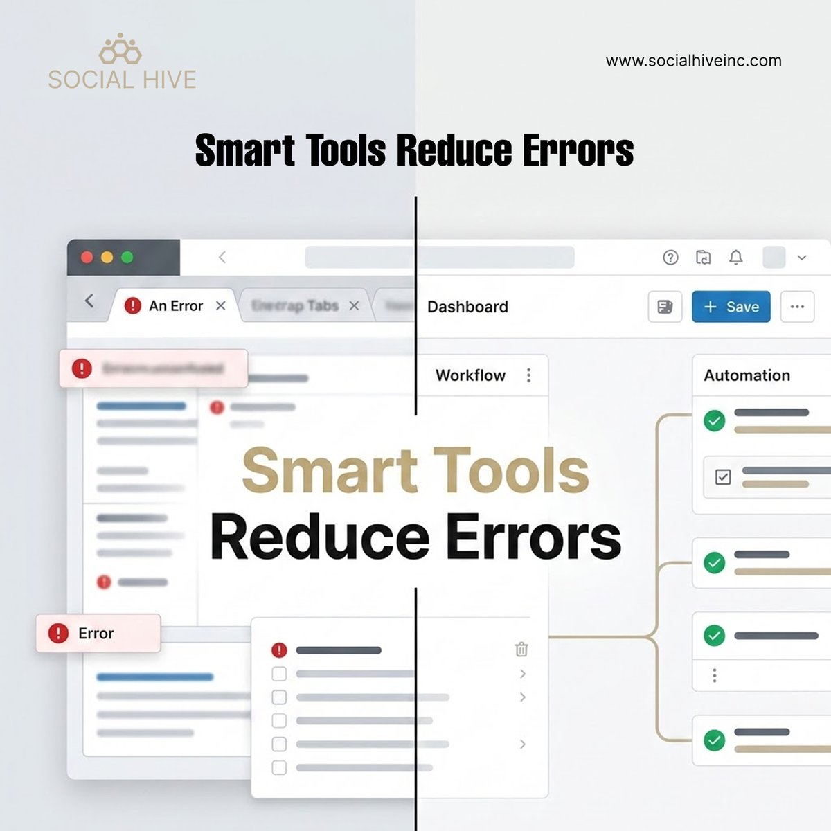 socialhive9's tweet photo. Manual work invites mistakes. Structured systems create consistency.

Social Hive streamlines workflows with intelligent automation — reducing errors while improving speed and reliability.

#DigitalEfficiency #MarketingTools #ErrorReduction #ContentOps #SocialHive https://t.co/vr39fcKu3S