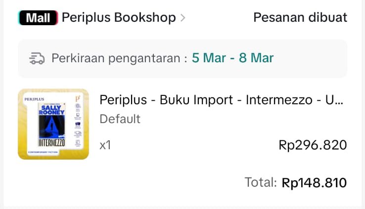 minbookitsch's tweet photo. alhamdulillah dapet😁😁 bela belain pake tiktoknya adek, karena saya tidak punya tiktok😊😅 maaf ya lazadut, pindah haluan duluu🙏🏻🤣 https://t.co/oe4G7cvOem
