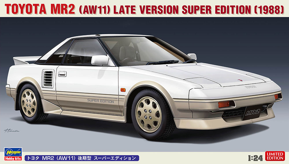 hasegawa_sales's tweet photo. 【4月再生産情報】

20604 1/24 トヨタ MR2 （AW11） 後期型 スーパーエディション（再販）

300台限定で販売された特別仕様車を再現！ 

2026年04月18日頃発売 ！
ご予約宜しくお願い致します。
https://t.co/UV1W0q616I
#ハセガワ #再生産 https://t.co/HFlPy12HiE