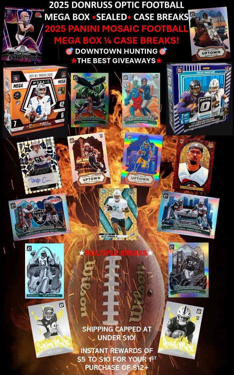 TresorSports's tweet photo. #GiveawayAlert

Winner Picks #Giveaway!
#FootballCards &amp; #BaseballCards #Giveaways!

2025 #Panini #Prizm #Football &amp; 2026 #ToppsSeries1 #Baseball Blaster Boxes!

✅️ LIKE, FOLLOW &amp; REPOST

2025 #Donruss #Optic #Football #CaseBreak
TUE 9PM EST
#SportsCards #thehobby #TradingCards https://t.co/oUdq8A1ym9