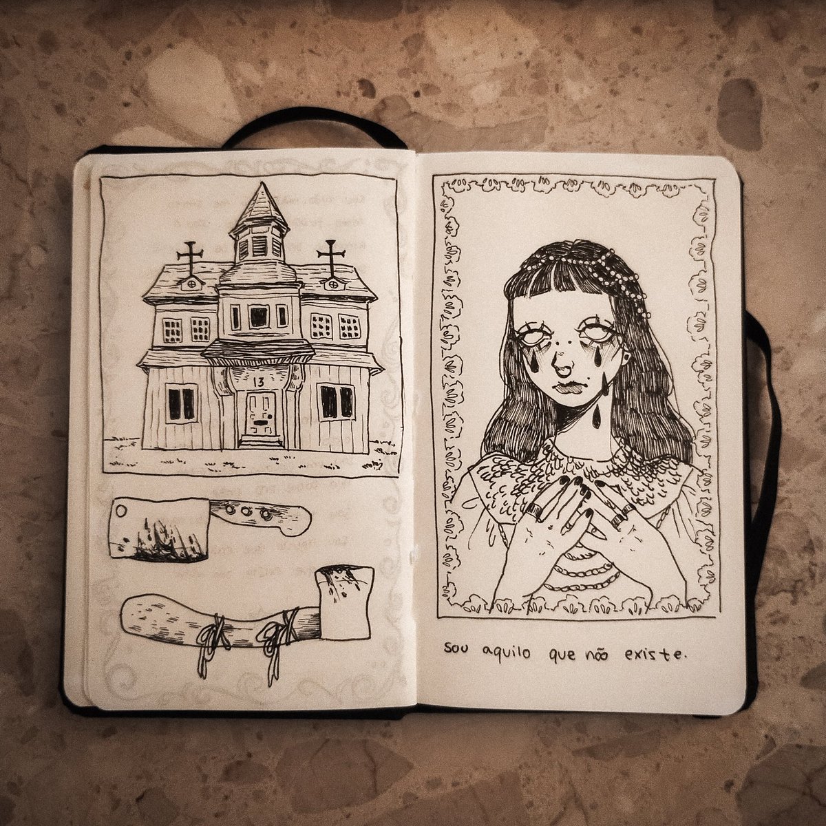 sanctoana's tweet photo. me vs my sketchbook https://t.co/HPiW5eU4gS