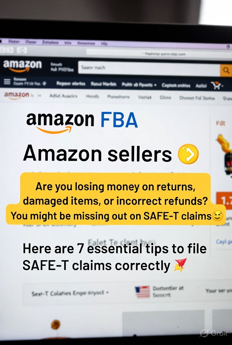 Retailtantra's tweet image. Amazon sellers 🚨
Are you losing money on returns, damaged items, or incorrect refunds?
You might be missing out on SAFE-T claims 💰

Here are 7 essential tips to file SAFE-T claims correctly 👇🧵
#AmazonSeller #EcommerceTips #MarketplaceGrowth #SAFE-T