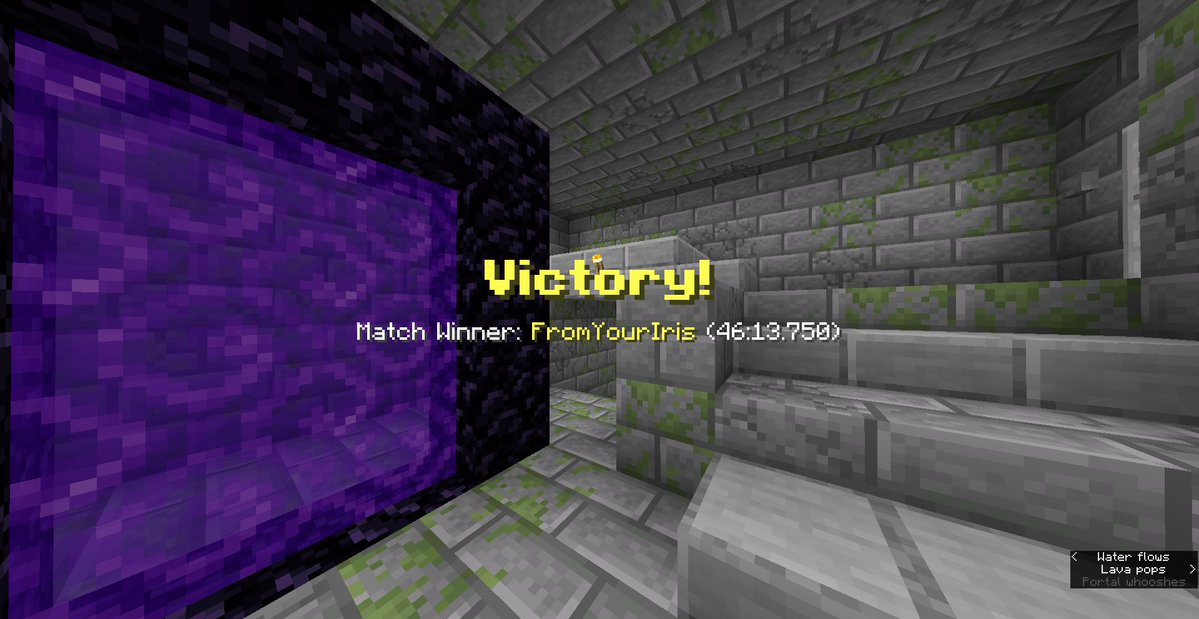 First ever time beating the ender dragon single player!!! Gonna be so quick by the tournament on Saturday mhm