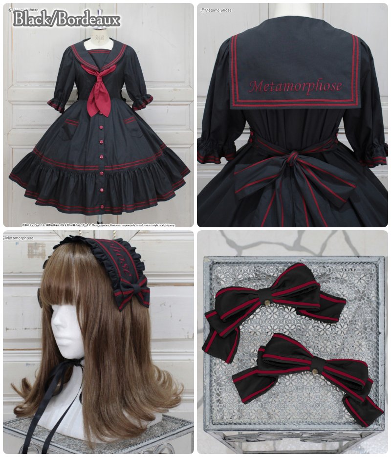 MetamorphoseEng's tweet photo. ✨⚓️COMING SOON⚓️✨
Sailor Collection 2026
https://t.co/ld7Sq6C0SP
- Embroidered Sailor OP
- Headdress
- Ribbon Clips
colors: Saxe Blue/Off White, Off White/Navy, Black/Bordeaux
*Limited quantity
#sailordress #sailorcollection #sailorlolita
#metamorphose #mtdf #Lolitafashion https://t.co/X2zB5usxYy