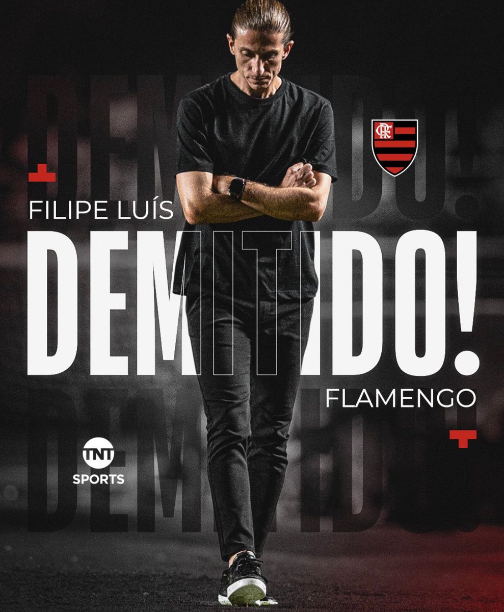 Filipe Luís não é mais técnico do Flamengo.